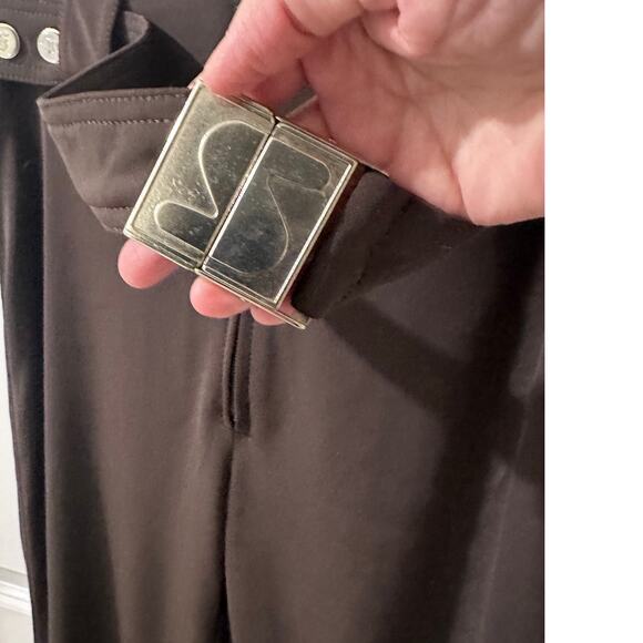 Sportalm Kitzbuhel Women's Dark Brown Flared Ski Pants Snowboarding, 8 (38 EU) - Picture 7 of 10